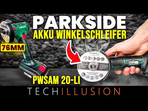 🔥PAKRSIDE VERSAGT?! Was TAUGT der MINI Winkelschleifer von PARKSIDE?!🧐😱 - PWSAM 20-Li Review & Test