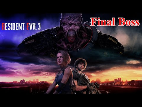Walkthrough RE3 Remake PC Final Boss (Part 13) HD