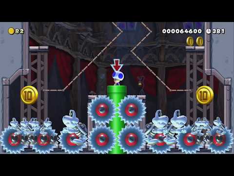 Bonesaw Bounce by jpegosaur - Super Mario Maker 2 - No Commentary 1bx