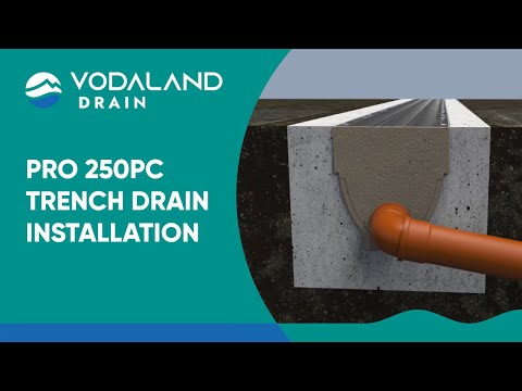 Vodaland - Pro 250PC Trench Drain Installation