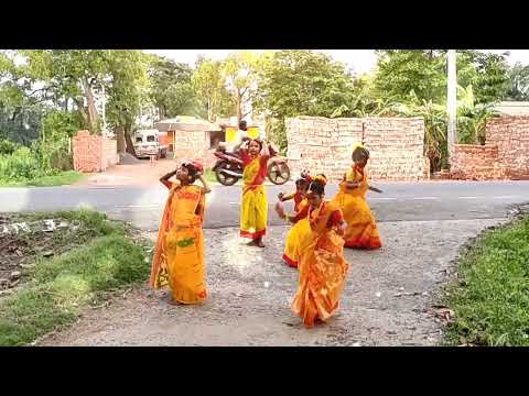 KOMOLA।  Bengali Folk Dance। Dance Cover By Kids