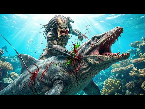 Predator Vs. Ichthyosaur: The Abyssal Clash (4K)