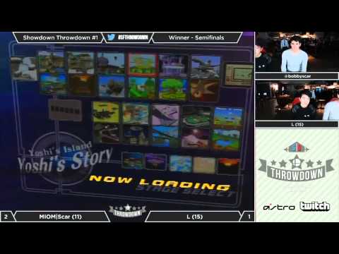 Melee Showdown Throwdown #1 - Winner Semifinals - MIOM|Scar (C. Falcon) vs L (Fox)