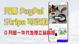 无需Paypal和Stripe即可收款，0费用，免费建站，新手小白过把瘾，无货源一件代发