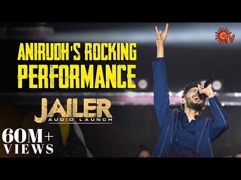 Anirudh's Rocking Performance of Hukum | Jailer Audio Launch