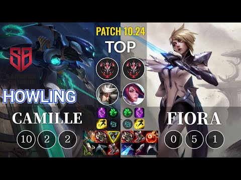 SB Howling Camille vs Fiora Top - KR Patch 10.24