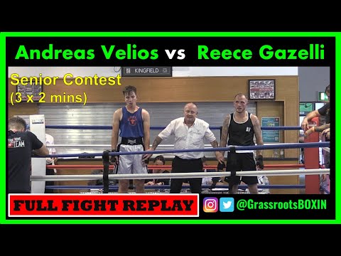 Andreas Velios vs  Reece Gazelli - Senior Contest - Guildford Amateur Boxing Tournament (10/09/23)