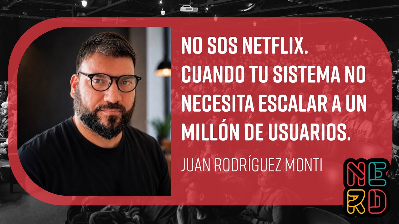 No sos Netflix. Cuando tu sistema no necesita escalar a un millón de usuarios.