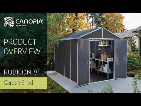 Rubicon 8 ft. Series Storage Shed Kit - Extremely Durable | Canopia by Palram