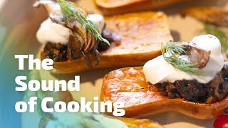 Sweet and Savory Stuffed Honeynut Squash ▹ Flavorful Vegan Meal Perfect for Any Holiday or Gathering