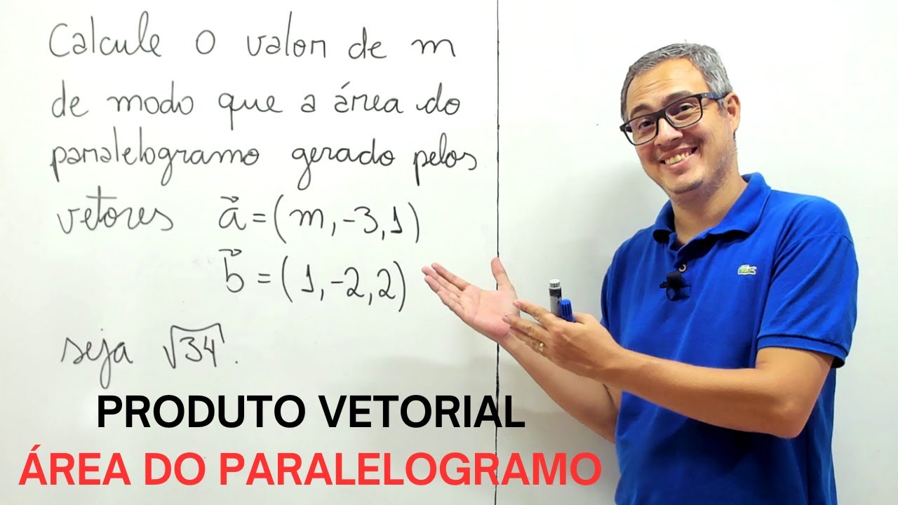 ÁREA DO PARALELOGRAMO EXERCÍCIO RESOLVIDO