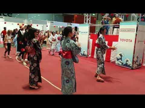 Danza bon - Festival Bon-Odori Japan Weekend Madrid 2022 日本祭り bonodori