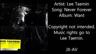Taemin - Never Forever (Audio)