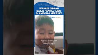 Wapres Gibran Batal Pantau Program Makan Bergizi Gratis di Ambon & Merauke, Gegara Agenda Mendesak