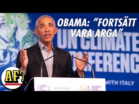 Barack Obama talar till de unga på klimatmötet: ”Fortsätt vara arga”