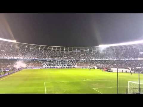"Racing - Independiente / 24-04-2016 Recibimiento" Barra: La Guardia Imperial &bull; Club: Racing Club