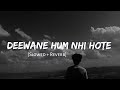 Deewane Hum Nhi Hote Slowed Reverb Aditya Yadav Lofi Songs Lost Forever