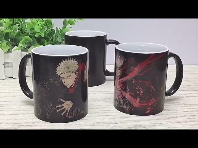 كاس حراري يتغير لونه من انمي جوجوتسو شخصية غوجو سا...