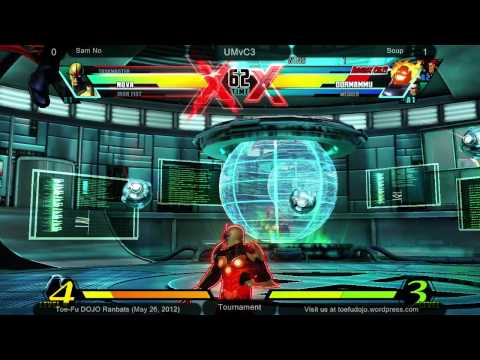 Sam No vs Soup - UMvC3 - Toe-Fu DOJO Ranbats (May 26, 2012)