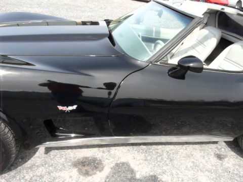 1977 Black Corvette Stingray 4spd Survivor For Sale Video
