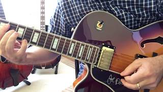 Video thumbnail for Archtop Eastman AR371 vs AR810 vs Epiphone Joe Pass compared chord melody Body and Soul, neck pickup by Archtop Life