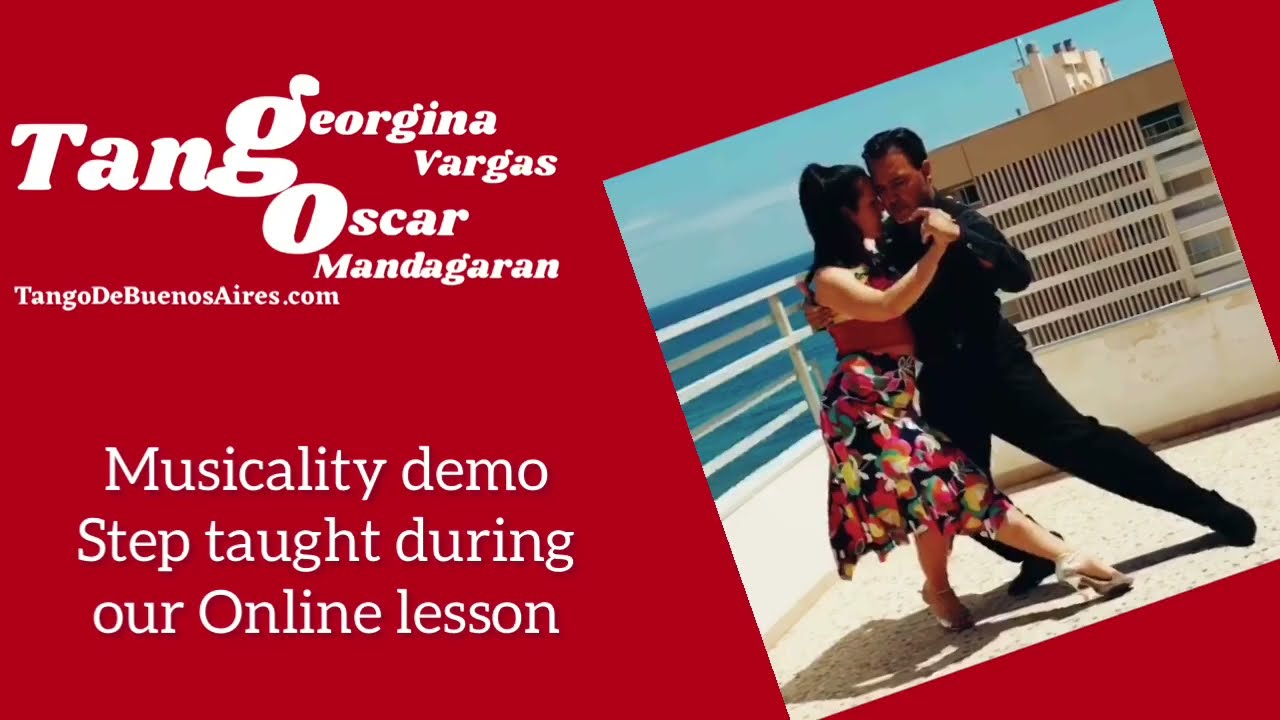 Traspiés combination Giro #Milonguero Musicality demo 2/5/22 Georgina Vargas Oscar Mandagaran #tango