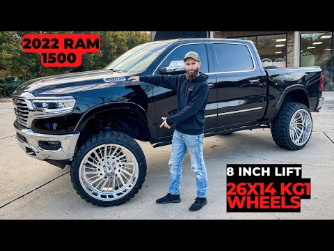 **HUGE 26x14 KG1 Forged Wheels** on an 8” Lifted Ram 1500 Laramie Longhorn