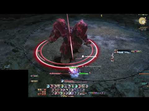 FFXIV- Ruby Weapon phase 1 enrage extreme solo BLU