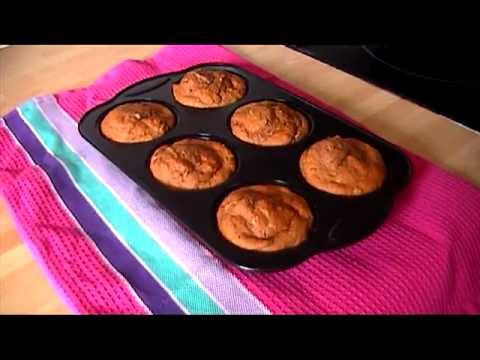 low fat banana and chocolate muffins