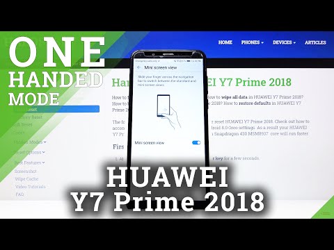 How to Enable Mini Screen in Huawei Y7 Prime 2018 - Activate One Handed Mode