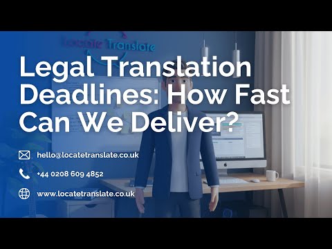 Legal Translation Deadlines: How Fast Can We Deliver?
