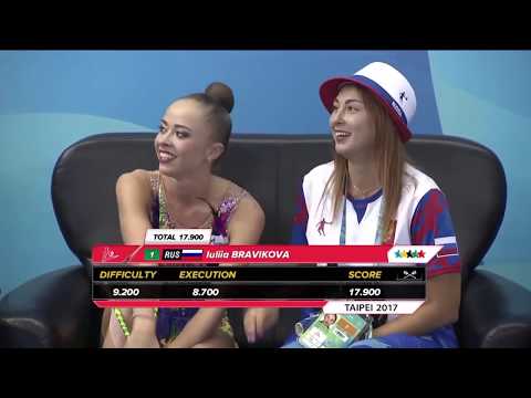 Yulia Bravikova Clubs Final - Universiade 2017