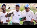 Buyela Ekhaya Disktjie Handing Over Soccer Boots To Gwijo Avenue Sponsorship
