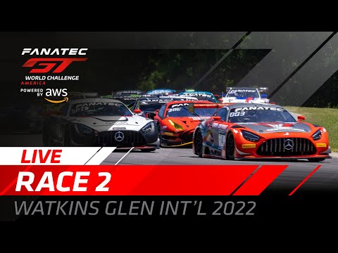 LIVE | Race 2 | Watkins Glen | Fanatec GT World Challenge America Powered by AWS 2022