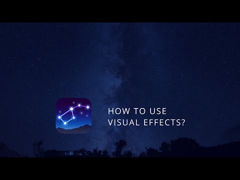 How to Use Visual Effects for Stargazing in Star Walk 2?