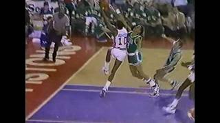 Dennis Rodman Posterizes Dennis Johnson