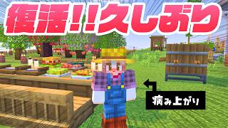 復活したよ🤧病み上がりで農民生活を緊急延長！【マイクラ 農業クラフト】13 番外編