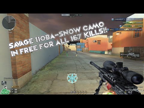 Crossfire West | Savage 110BA-Snow Camo In Free for All | 167 Kills!!