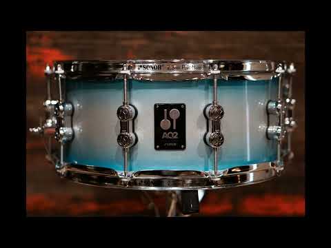 Sonor 6x14" AQ2 Maple Snare Drum - Aqua Silver Burst image 8