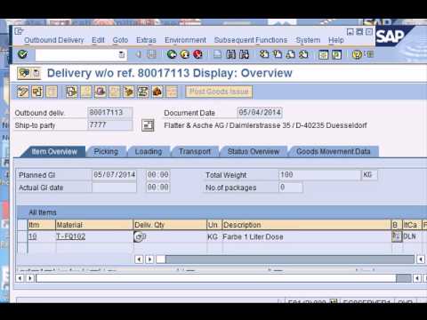 Vídeo de treinamento SAP QM