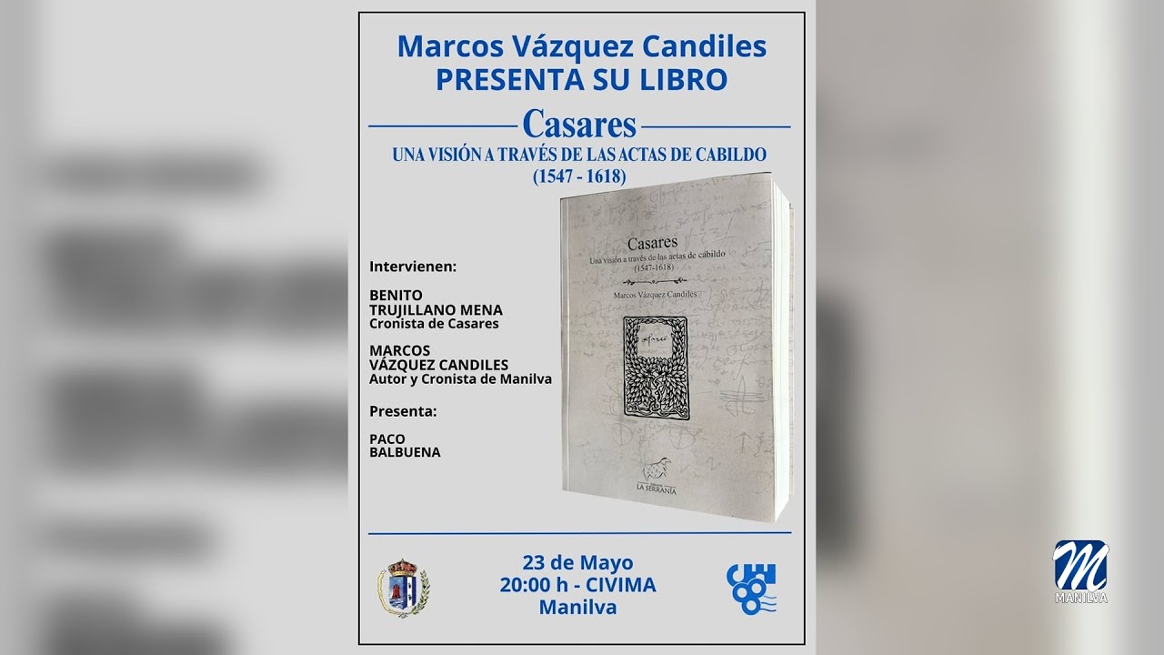 Marcos Vázquez Candiles presenta su nuevo libro