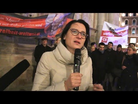 Fackelzug für verfolgte Christen: Ansprache Gudrun Kugler