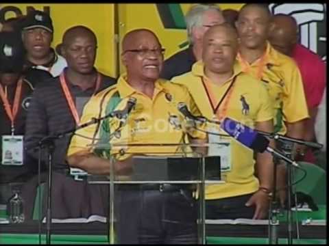 SAFRICAN PRESIDENT ZUMA SINGS TO MANDELA