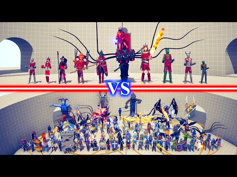 SPOOKY DLC TEAM vs SECRET ADDON TEAM - Totally Accurate Battle Simulator TABS