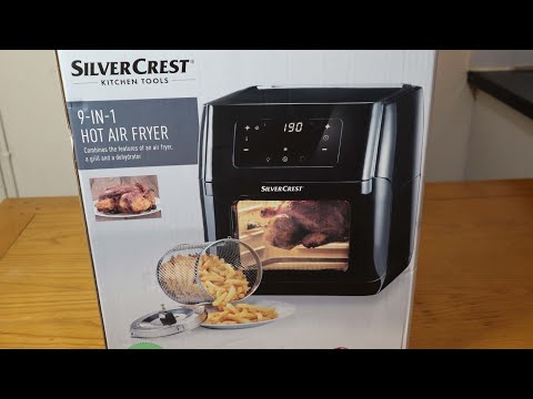 9 in 1 Hot Air Fryer: Silver Crest