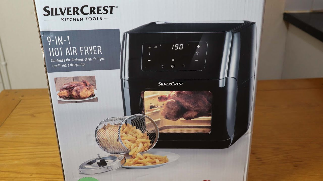 9 in 1 Hot Air Fryer: Silver Crest