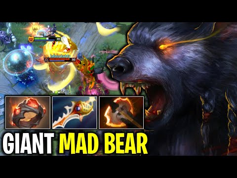GIANT MAD BEAR URSA WARRIOR WITH DIVINE RAPIER +33 KILLS INFINITE ENRAGE | DOTA 2
