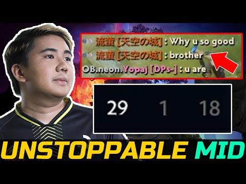 YOPAJ IMPRESS ENEMY CARRY - UNSTOPPABLE MID PLAYS DOTA 2