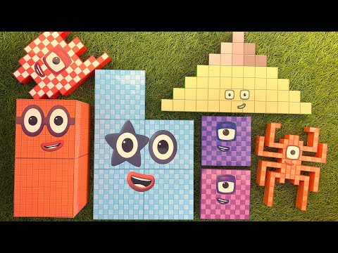 Looking for Numberblocks Puzzle Tetris NEW 100 500 2000 Space ASMR - Satisfying Video #30
