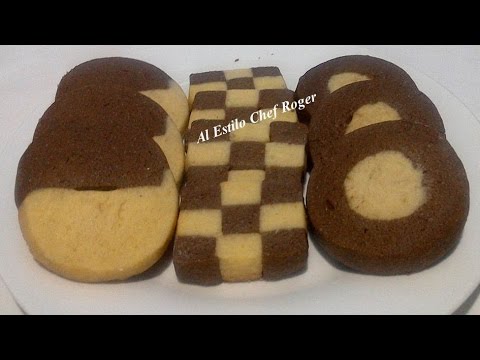 GALLETAS DE CHOCOLATE Y VAINILLA, Receta # 350, galletas de mantequilla Video